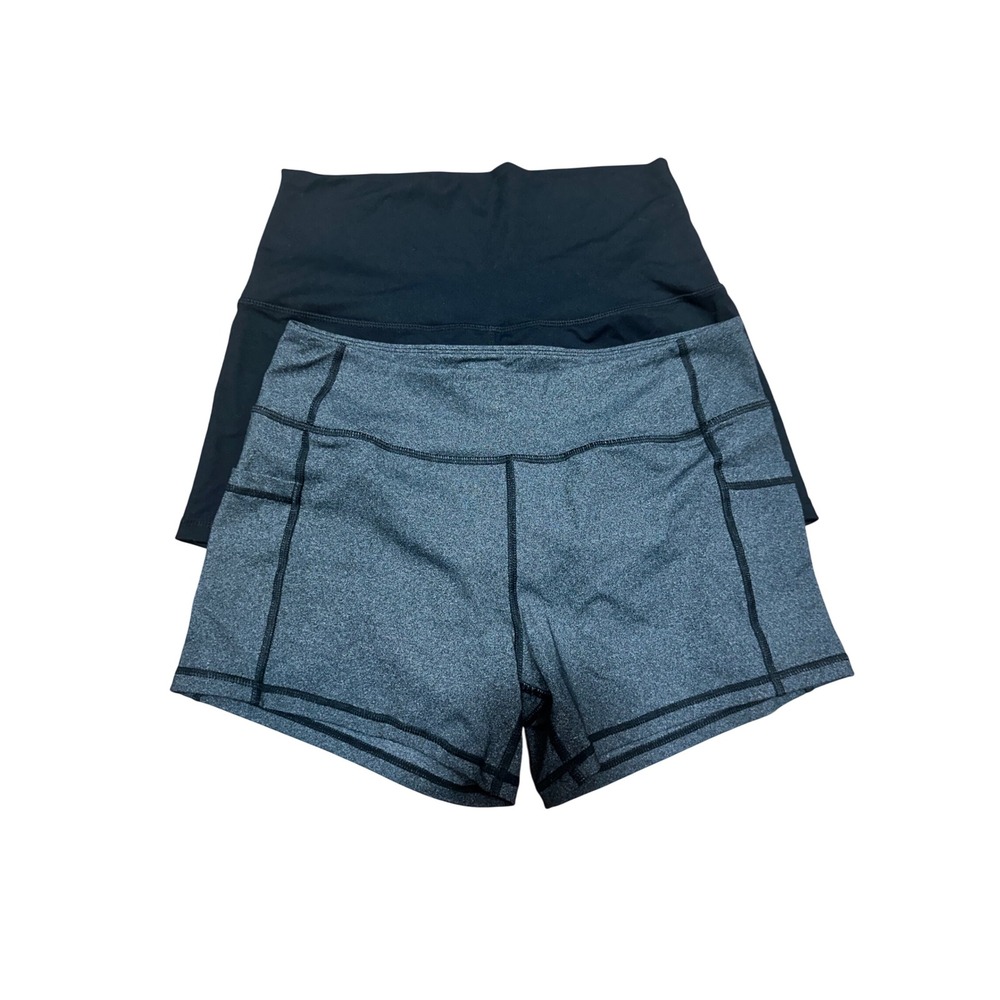 Born Primitive Womens Go To & Double Take Booty Shorts Bundle Black Grey Size M